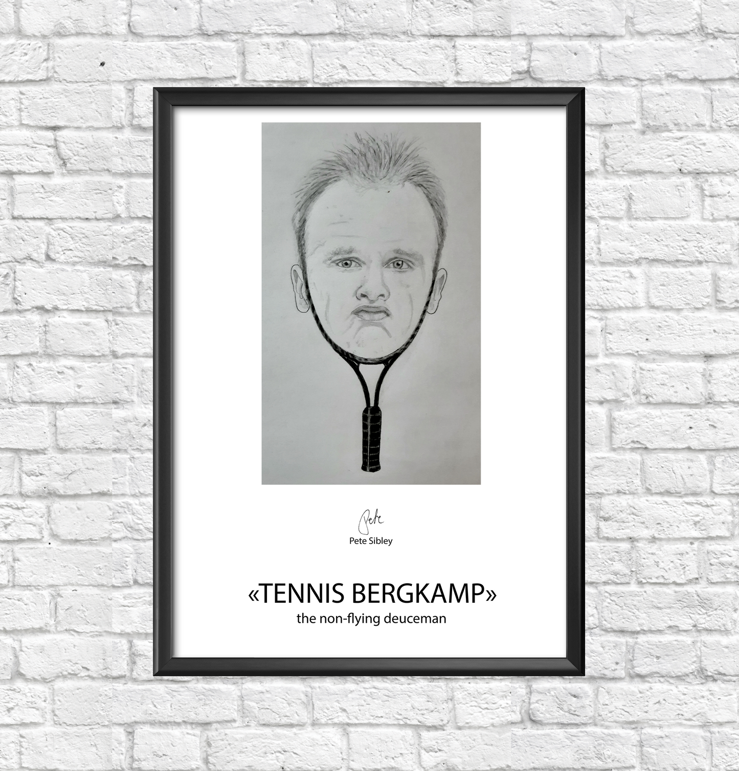 Tennis Bergkamp artposter